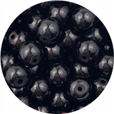 Koraliki perły perełki kulki kule / szklane / czarne / 8mm / 50szt