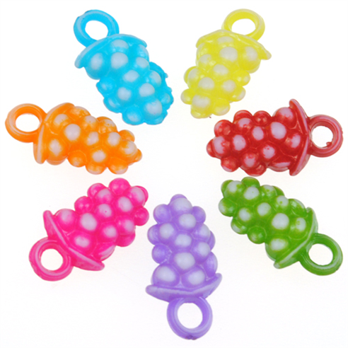 Miks koraliki winogronka / akrylowe / multikolor / 19.5x10.5mm / 30szt-12768