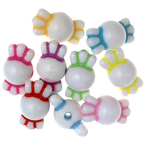 Miks koraliki cukierki / akrylowe / 9x16x9mm / 30szt-12776