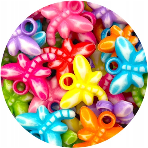 Miks zawieszka motylek motyl motylki / akrylowe / 18x17mm / 30szt-9295