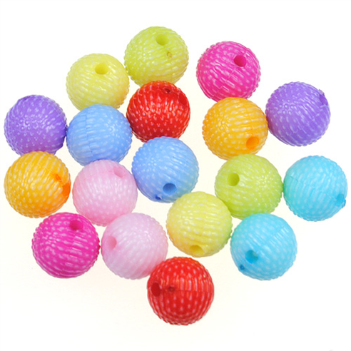 Miks koraliki kulki 8mm / akrylowe / 50szt-12775