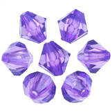 Koraliki szlifowane diamenciki / akrylowe / fioletowe / 8mm / 50szt