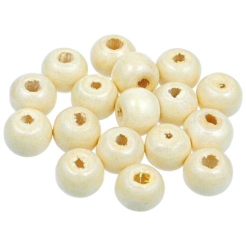 Koraliki kulki / drewniane / ecru / 8x7mm / 100szt-12908