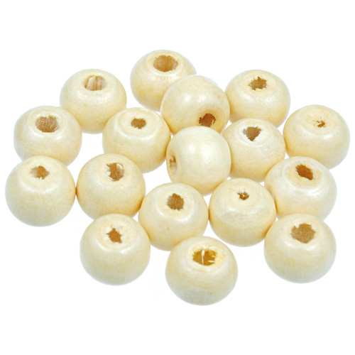 Koraliki kulki / drewniane / ecru / 8x7mm / 100szt-12908