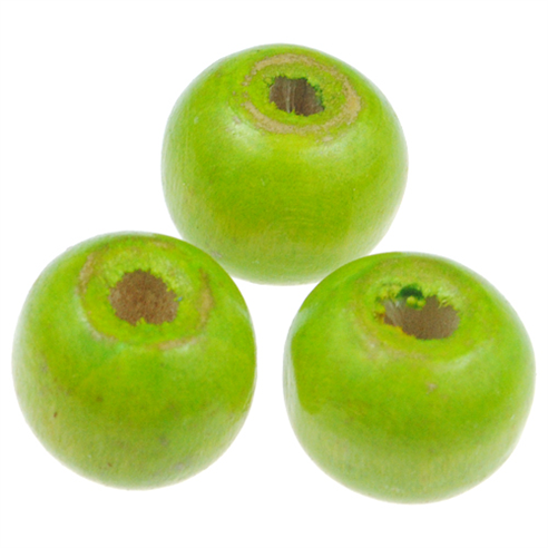 Koraliki kulki kule / drewniane / zielone / 12x10.5mm / 20szt-12888