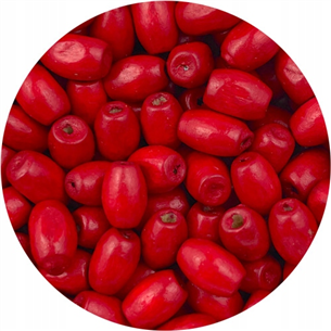 Koraliki oliwki / drewniane / czerwone / 8mm / 100szt-5144