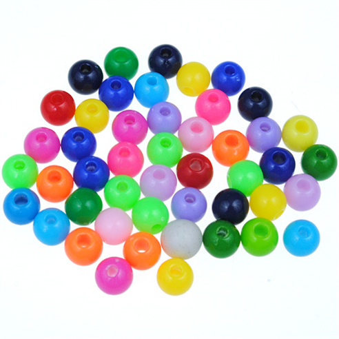 Miks zawieszki koraliki kulki / akrylowe / 6mm / 20,8g / 200szt-12962