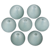 Koraliki mrożone kulki kule / szklane / szare / 8mm / 50szt