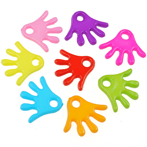 Miks zawieszki koraliki łapki łapka / akrylowe / multikolor / 15x18x2.5mm / 30szt-12983