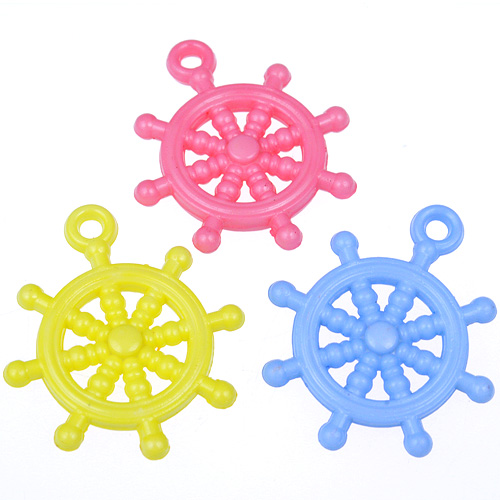 Miks zawieszki wisiorki ster 35x30.5x5mm / akrylowe / multikolor / 10szt-12989