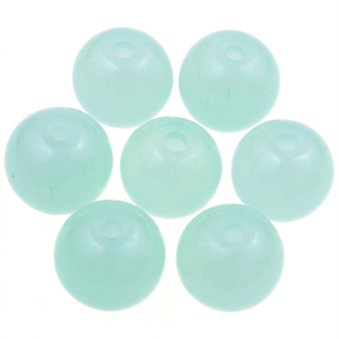 Koraliki kulki ala jadeit / szklane / j.zielone / 8mm / 50szt-12995