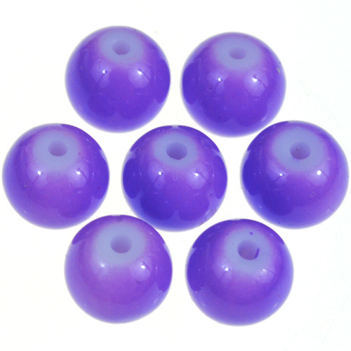 Koraliki powlekane kulki / szklane / fioletowe / 8mm / 50szt-10791