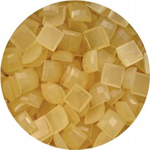 Kaboszony wklejania kryształki / akrylowe / ecru / 6mm / 6,8g / 100szt-5177