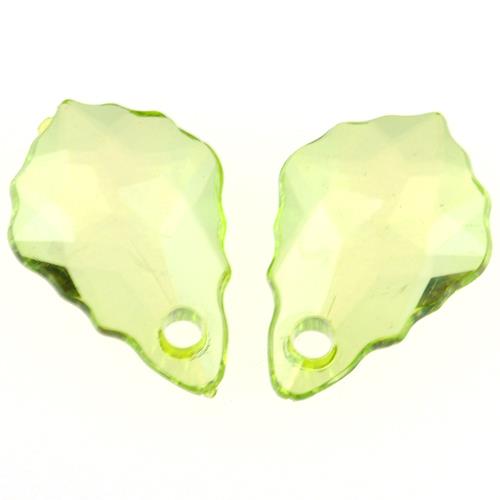 Koraliki eleganckie barokowe 16mm / akrylowe / zielone / 8szt-6358