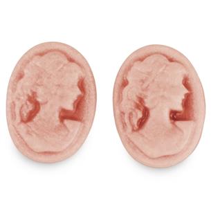 Koraliki kamea / kaboszony / akrylowe / różowe / 18mm / 2szt
-5166