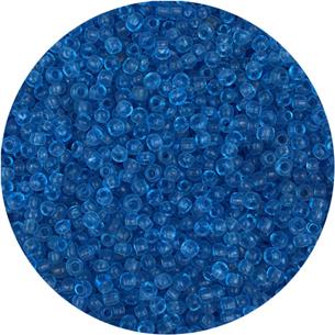 Koraliki drobne 2mm / szklane / j.niebieski transparent / 20g-11851