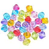 MIX koraliki szlifowane diamenciki / akrylowe / 6mm / 8,2g / 100szt