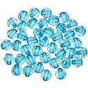 Koraliki fasetowane diamenciki / akrylowe / turkus / 6mm / 10,2g / 100szt-13110