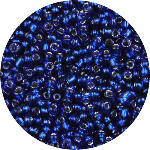 Koraliki drobne 2mm do sutaszu / szklane / granatowe transparent / 20g-11301