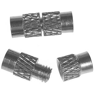 Zapięcie skręcane zakręcane / stop metalu / srebrny / 12x4mm / 10kpl-12111