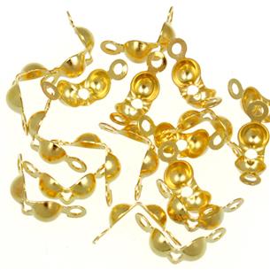 Łapaczki damskie / metalowe / złote / 7x4mm / 4.3g / 50szt-7134