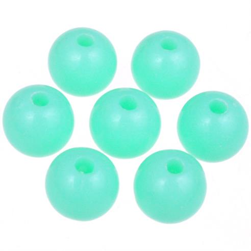 Koraliki kulki pastelowe kule / akrylowe / zielony / 8mm / 12,7g / 50szt-11161