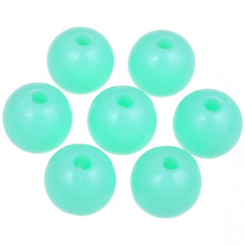 Koraliki kulki pastelowe kule / akrylowe / zielony / 8mm / 12,7g / 50szt-11161