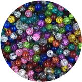 Miks koraliki crackle / szklane / multikolor / 4mm / 11,3g / 100szt