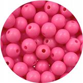 Koraliki kulki pastelowe / akrylowe / różowe / 8mm / 13,4g / 50szt