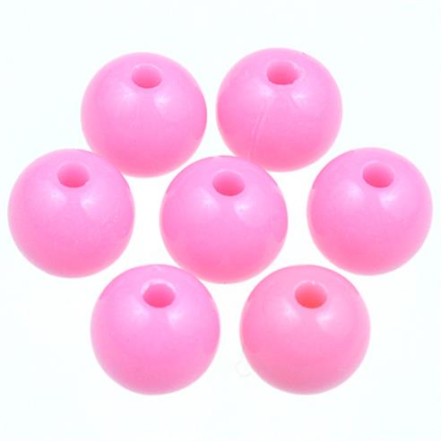Koraliki kulki pastelowe / akrylowe / różowe / 8mm / 13,4g / 50szt-7890