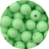 Koraliki kulki pastelowe / akrylowe / j.zielone / 8mm / 13,2g / 50szt
