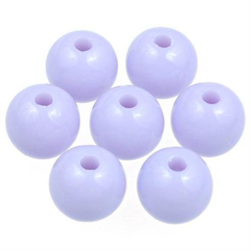 Koraliki kulki pastelowe / akrylowe / fioletowe / 13,6g / 50szt-7895