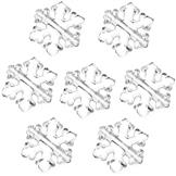 Koraliki śnieżynki płatek śniegu / akrylowe / 12x2.5mm / 8.5g / 50szt