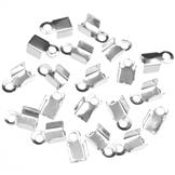 Zaciski końcówki bransoletki / stop metalu / srebrny / 4x9x3mm / 15.0g / 200szt