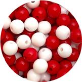 MIX koraliki akrylowe gładkie / multikolor / 8mm / 50szt