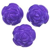 Koraliki róże różyczki / akrylowe / fioletowe / 13x13mm / 20szt