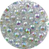 Koraliki opalizujące kulki / akrylowe / 6mm / 10.3g / 100szt