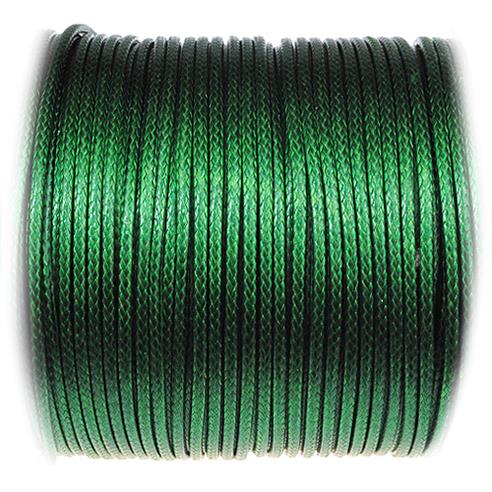 Sznurek jubilerski snake powlekany / syntetyczne / c.zielony / 2mm / 10m-10875