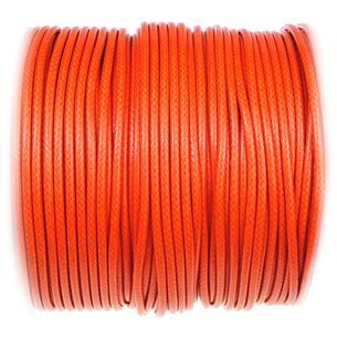 Sznurek jubilerski snake powlekany / syntetyczne / pomarańczowy / 2mm / 10m-10876