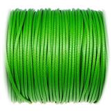 Sznurek jubilerski snake powlekany / syntetyczne / zielony / 2mm / 10m