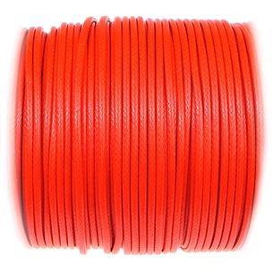 Sznurek jubilerski snake powlekany / syntetyczne / c.pomarańczowy / 2mm / 10m-10884