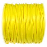 Sznurek jubilerski snake powlekany / syntetyczne / żółty / 2mm / 10m