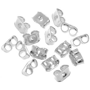 Baranki do szyftów posrebrzane / metalowe / srebrne / 2.7g / 50szt-8680