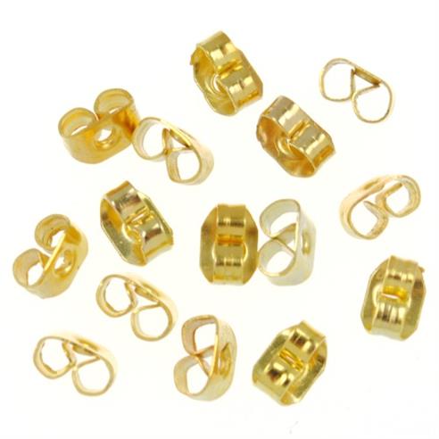 Baranki do szyftów pozłacane / metalowe / złote / 2.6g / 50szt-5489