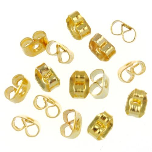 Baranki do szyftów pozłacane / metalowe / złote / 2.6g / 50szt-5489