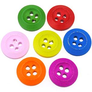 MIX guziki okrągłe guziczki klasyczne kolorowe 13mm / 15szt-9799