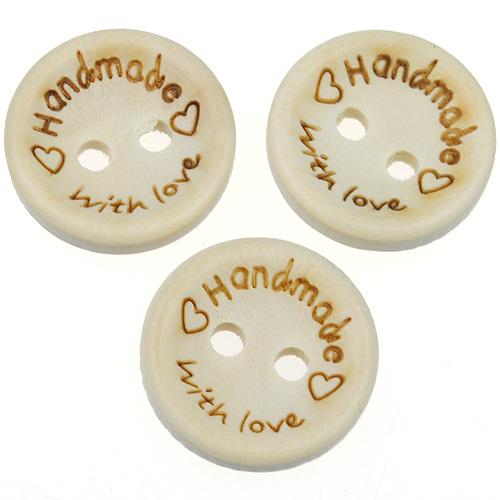 Guziki handmade with love guziczki 15mm / 50szt-9809