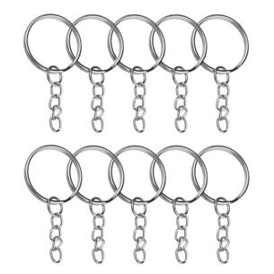 Baza brelok breloczek kółko baza łańcuszek 46mm / srebrny / 20szt-13321