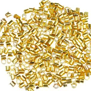 Zaciski montażowe / metalowe / złote / 1.5mm / 3.0g / 450szt-7112