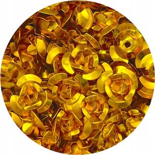 Koraliki różyczki / aluminiowe / złote / 10x6mm / 3.4g / 50szt-1081